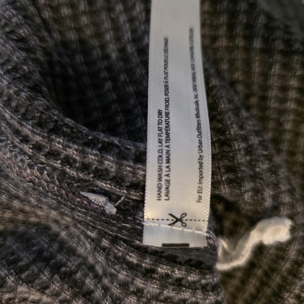 Free People One Colt Thermal Blue Sz S - Picture 4 of 10